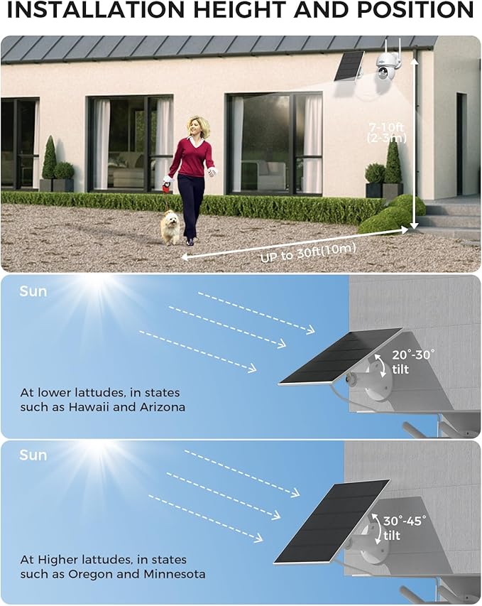 Hiseeu Solar Camera Wireless Outdoor, Home Security Camera System, 2.4G & 5G - Image 7