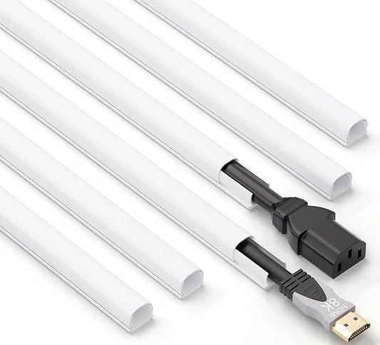 ZhiYo 85in Cord Hider for One Wire, Self-Adhesive Cord Covers for Wires on Wall by ZhiYo