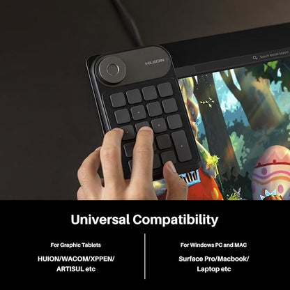 HUION Keydial Mini Bluetooth Programmable Keypad - Image 6