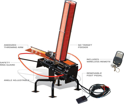 do all outdoors flyway 60-60 clay automatic clay, close-up detail