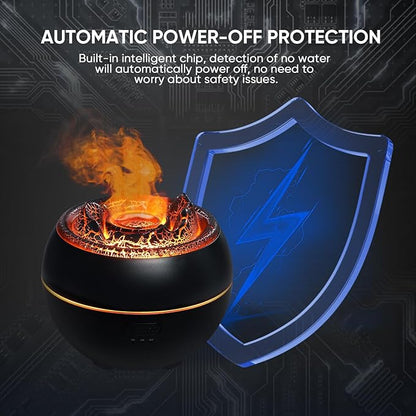 Essential Oil Diffuser, Volcano Fire Flame Aromatherapy Diffuser, 360ml - Image 6
