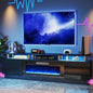 Fireplace TV Stand with 36" Fireplace, 80” Entertainment Center with LED Lights by Breezestival