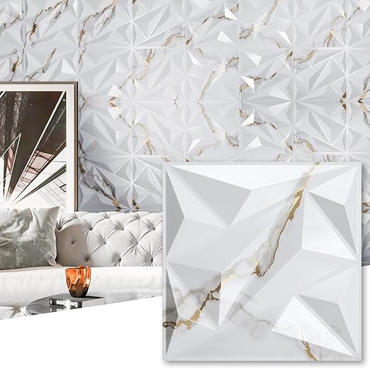Art3dwallpanels 33 Pack 3D Wall Panel Diamond by Art3dwallpanels