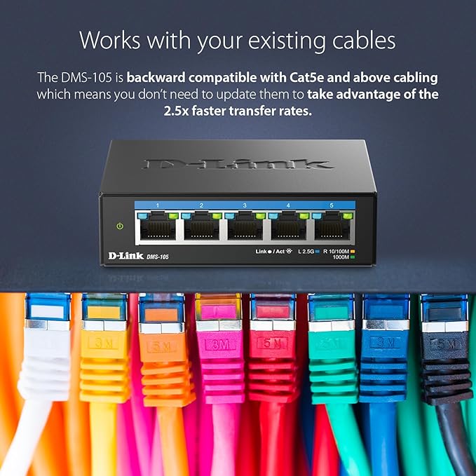 D-Link 5-Port 2.5GB Unmanaged Gaming Switch - Image 5