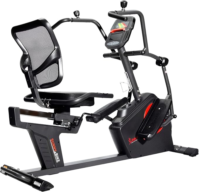 Sunny Health & Fitness Elite Recumbent Cross Trainer & Elliptical Machine - Image 7