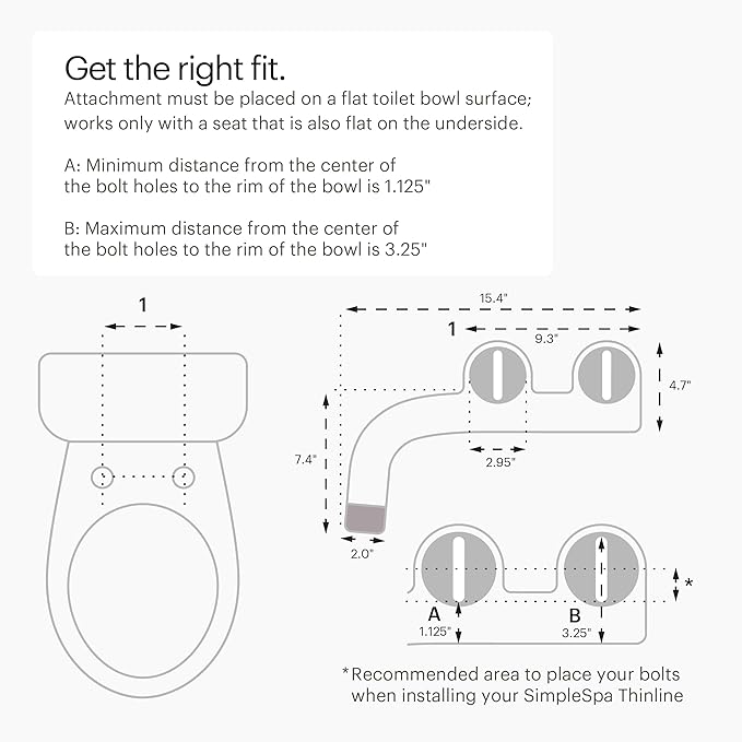 Brondell Bidet Attachment for Toilet SS-250 SimpleSpa Fresh Water Spray - Image 3