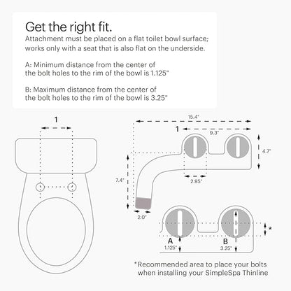 Brondell Bidet Attachment for Toilet SS-250 SimpleSpa Fresh Water Spray - Image 3