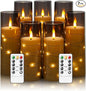 Flameless Candles with Embedded Star String, Battery Operated LED Pillar by Eebuss