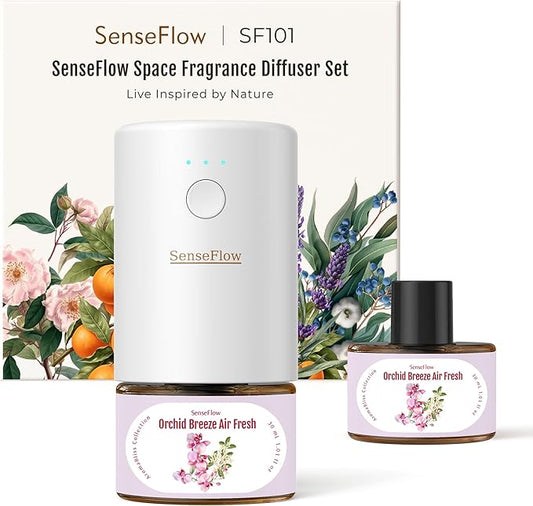 SF101 Pro Plug In Air Freshener, Waterless Essential Oil Diffuser, Non-Toxic by SenseFlow