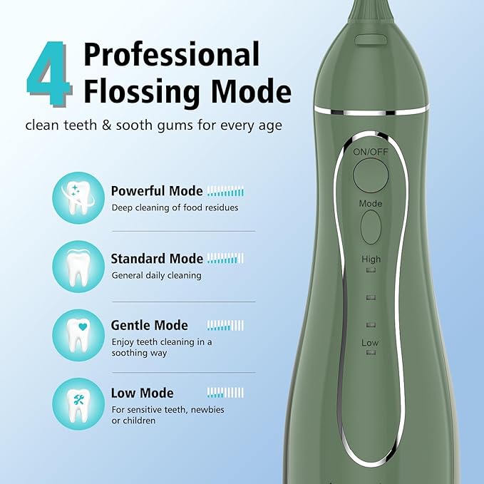 Leominor Water Dental Flosser Pick - Image 2