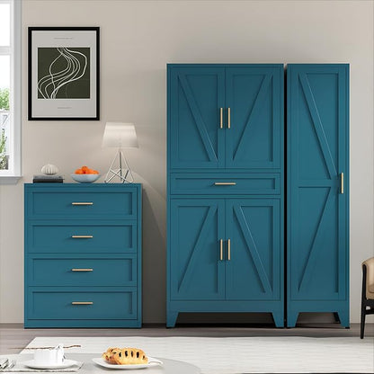 COFaR Farmhouse Storage Kitchen Pantry Cabinet - Image 2