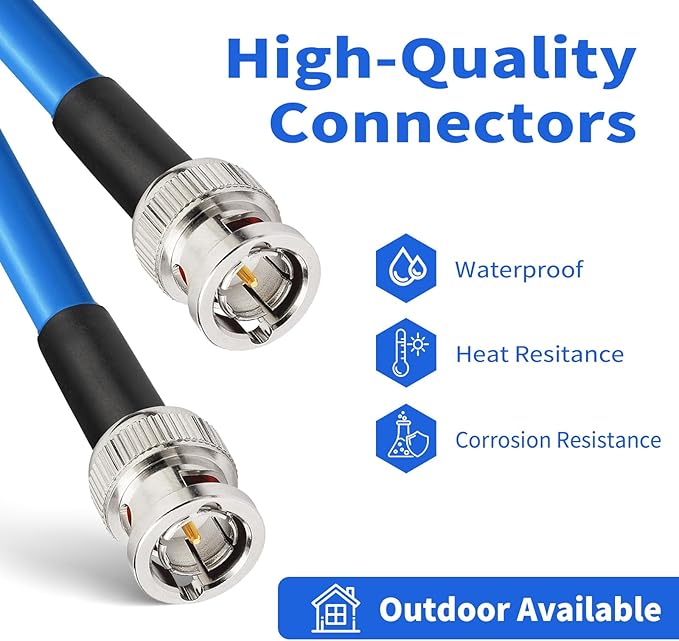 Superbat 3G 6G SDI Cable 250ft Belden 1694A BNC Cable 75 Ohm Supports - Image 3