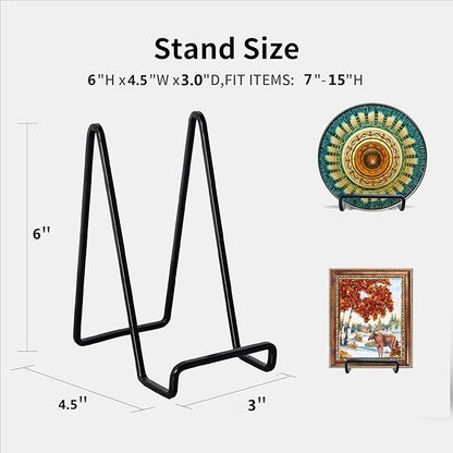 3 Pack 6 inch Metal Plate Stands - Image 2