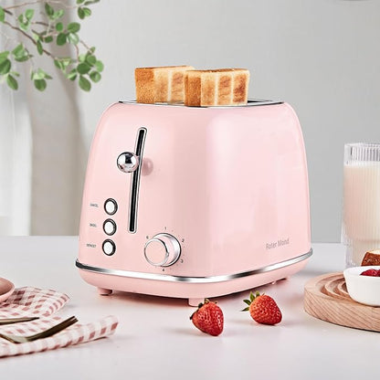 Roter Mond 2 Slice Toaster Retro Stainless Steel - Image 7