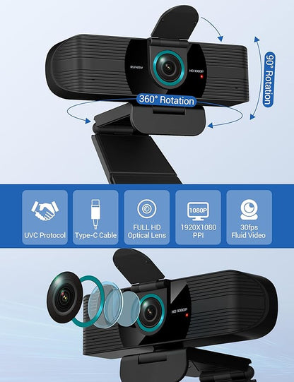RUWBY Full HD 1080P Webcam - Image 2