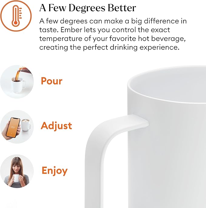 Ember Temperature Control Smart Mug 2, 14 Oz, App-Controlled Heated Coffee Mug - Image 6
