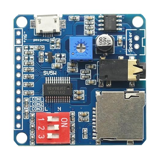 2PCS Voice Sound Playback Module MP3 Trigger Player Module UART I/O Trigger - Image 4
