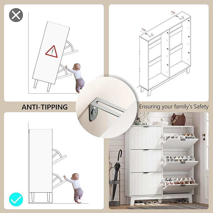 Shoe Cabinet Storage for Entryway - Image 6