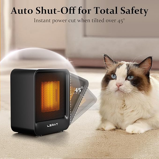 Lerat Space Heater, Portable Mini Heater - Image 5