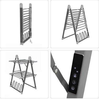 SHARNDY Electric Heated Clothes Drying Rack, Foldable Heated Garment Dryer - Image 8