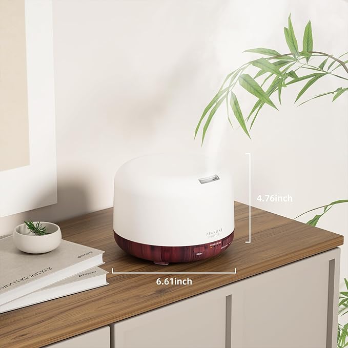 ASAKUKI Essential Oil Diffuser for Home, 500ml Aromatherapy Fragrant Oil - Image 7