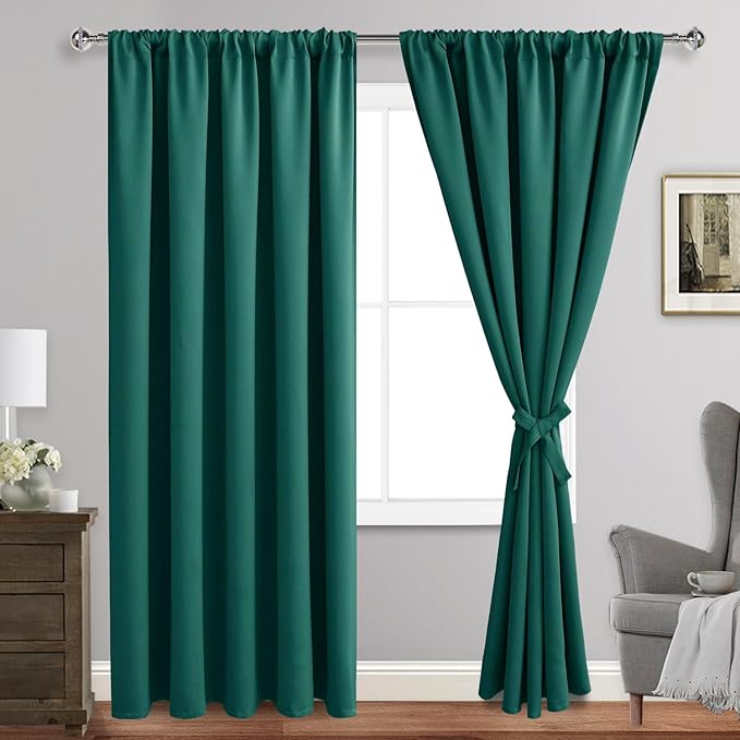 JIUZHEN Christmas Blackout Curtains by JIUZHEN