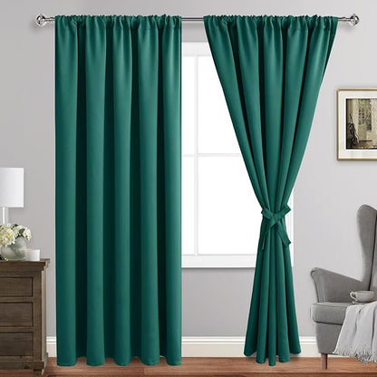 JIUZHEN Christmas Blackout Curtains by JIUZHEN
