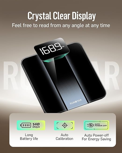 RunStar Digital Bathroom Scale for Body Weight - Image 4