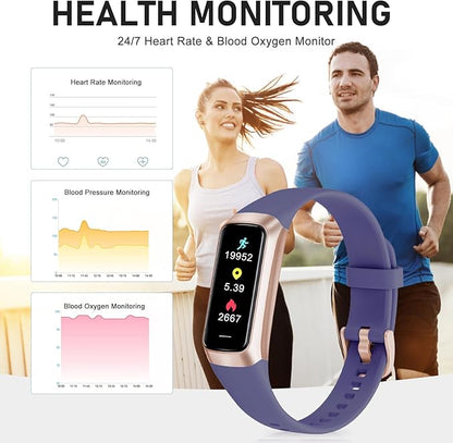 Fitness Tracker with 24/7 Heart Rate Blood Oxygen Sleep Monitor, 1.1" AMOLED - Image 3