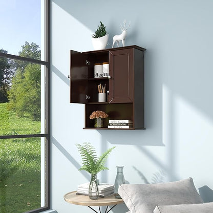 Bathroom Wall Cabinet Expresso Over Toilet Storage - Image 7