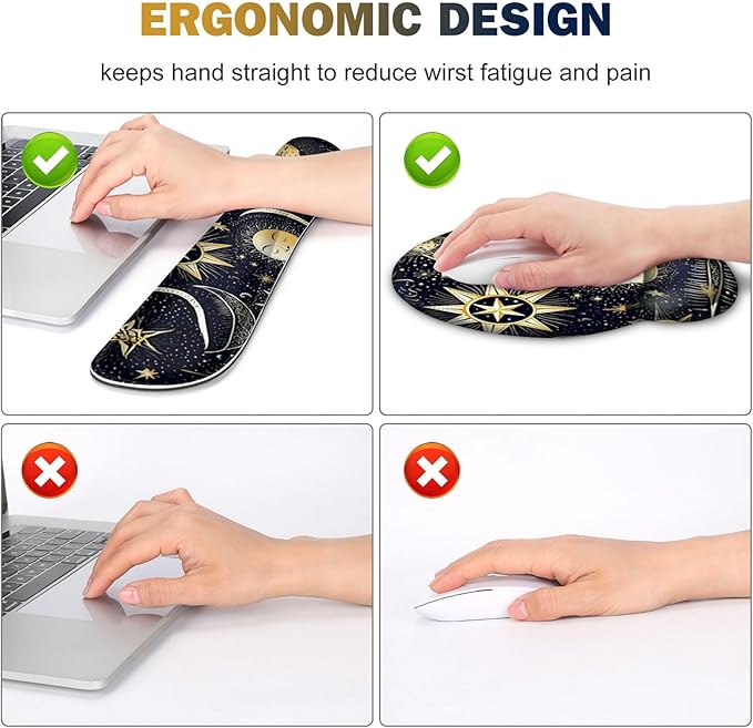 Gaming Mouse Pad, Large Desk Mat, Cute Desk Pad Protector, 4in1 XXL Mousepad + - Image 5