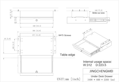 Under Desk Drawer Sliding Out Attachment - Image 2