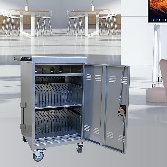 32-Bay Mobile Charging Cart - Image 7