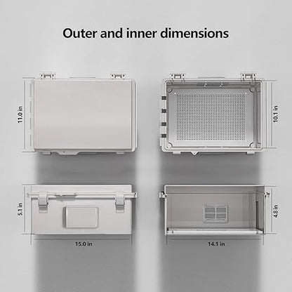 Electrical Junction Box, Ventilated Design, Cable Grommets, Indoor/Outdoor Use - Image 7