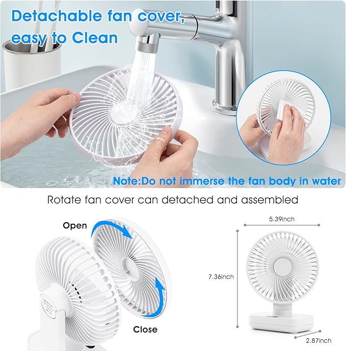 Digibond Oscillating Table Fan Small Oscillating Fan - Image 5