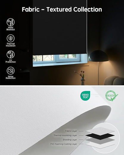 Yoolax Motorized Blinds with Remote, Automatic Window Shades Compatible with - Image 6