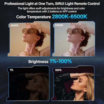 SIRUI Super Bulbs C150X 150W LED Video Light, COB Portable Photography Camera - Image 3