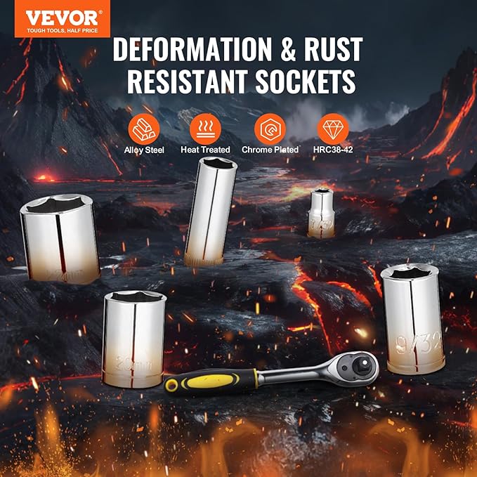 VEVOR 121-Piece Mechanics Tool Set - Image 2