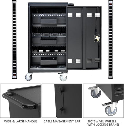 45-Bay Mobile Charging Cart - Image 6