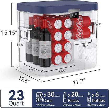 Car Refrigerator Portable Car Fridge 12V Refrigerator 23 Quart Freezer - Image 3