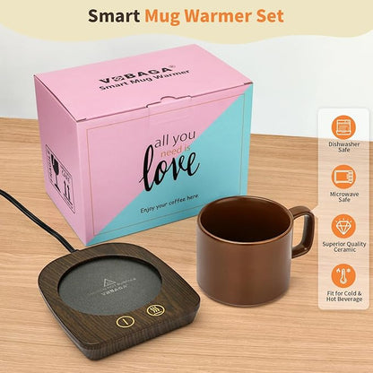 VOBAGA Coffee Mug Warmer & Mug Set, Coffee Cup Warmer - Image 6
