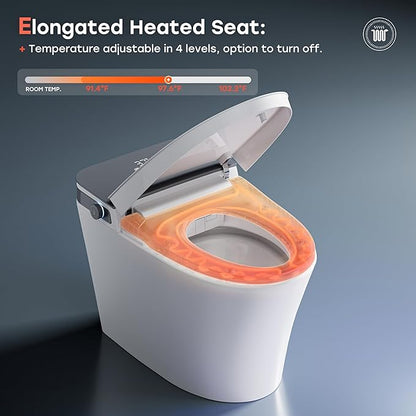 HOROW Bidet Toilet 10" Rough-in, Smart Toilet - Image 3