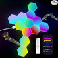 JIMIMORO 12-Pack Hexagon Light Panels – Smart RGB LED Wall Lights by JIMIMORO