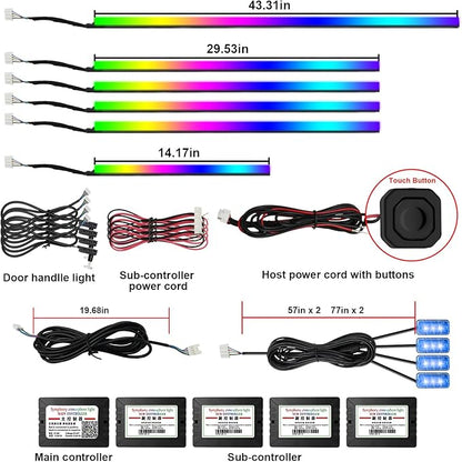 Dreamcolor Acrylic Interior Car Lights, AMKI Car LED Strip Light - Image 7