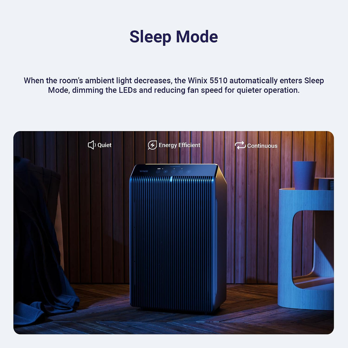 winix 5510 air purifier (new generation of 5500-2 on a desk or shelf