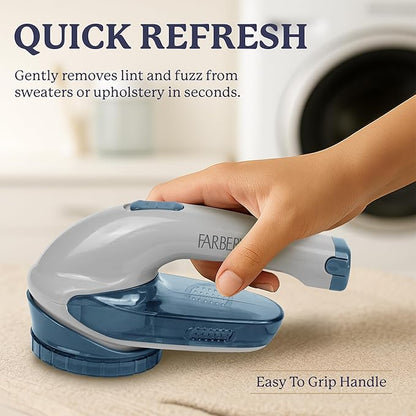 Farberware Large Lint Remover & Fabric Shaver Set – Battery Powered Sweater - Image 2