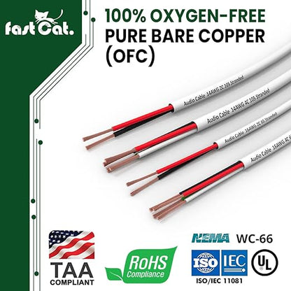 fast Cat. Speaker Wire 16 Guage 2C, UL Listed & CMR/CL3R-FT4 Rated - Image 3