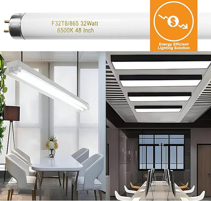 25 Pack T8 Fluorescent Bulbs 4 Foot, F32T8/865 Fluorescent Light Bulb 48 Inch - Image 9