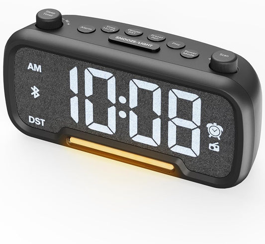 ROCAM Alarm Clock Radio with FM Radio, Sleep Timer, Auto Scan 20 Presets & by ROCAM