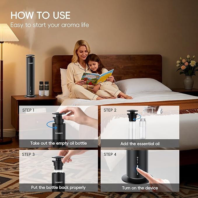 The CACAFSFY Waterless Scent Diffuser Starter Kit -Include 2x120ml Essential - Image 5